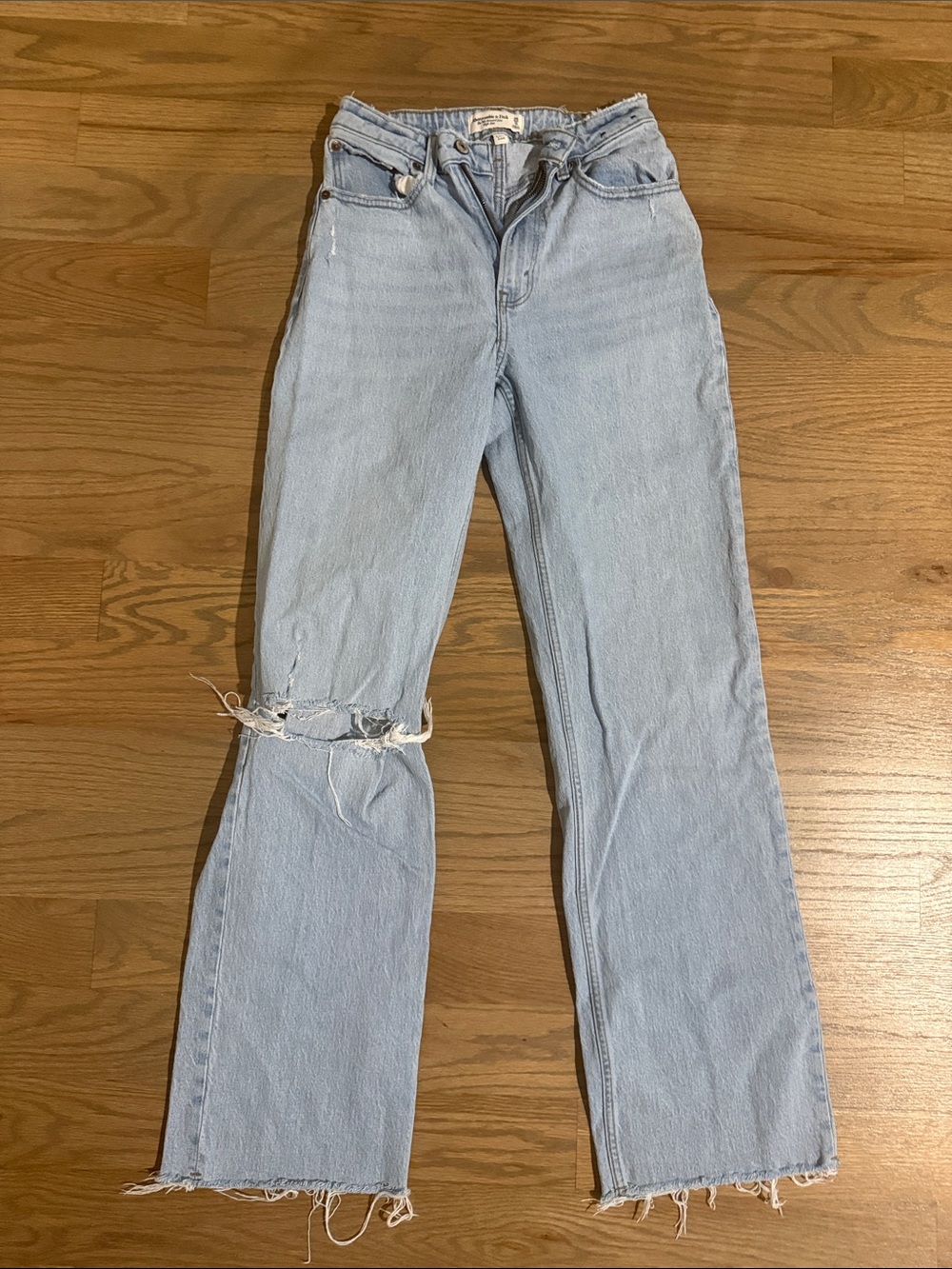 Abercrombie & Fitch The 90s Relaxed Jean High Rise / Curve love / size- 0 Long